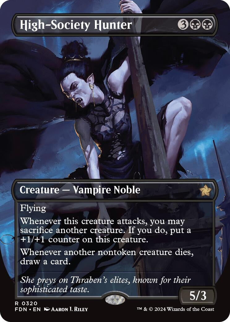 High-Society Hunter (Borderless) (320) [FDN] - MTG Single