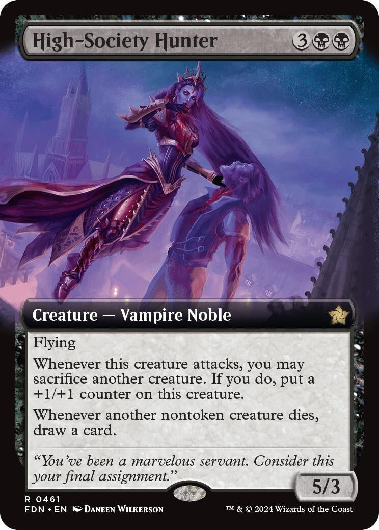 High-Society Hunter (Extended Art) (461) [FDN] - MTG Single