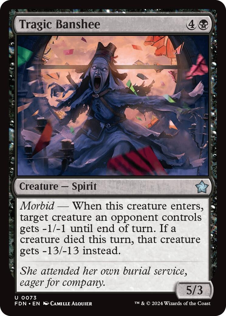 Tragic Banshee (73) [FDN] - MTG Single