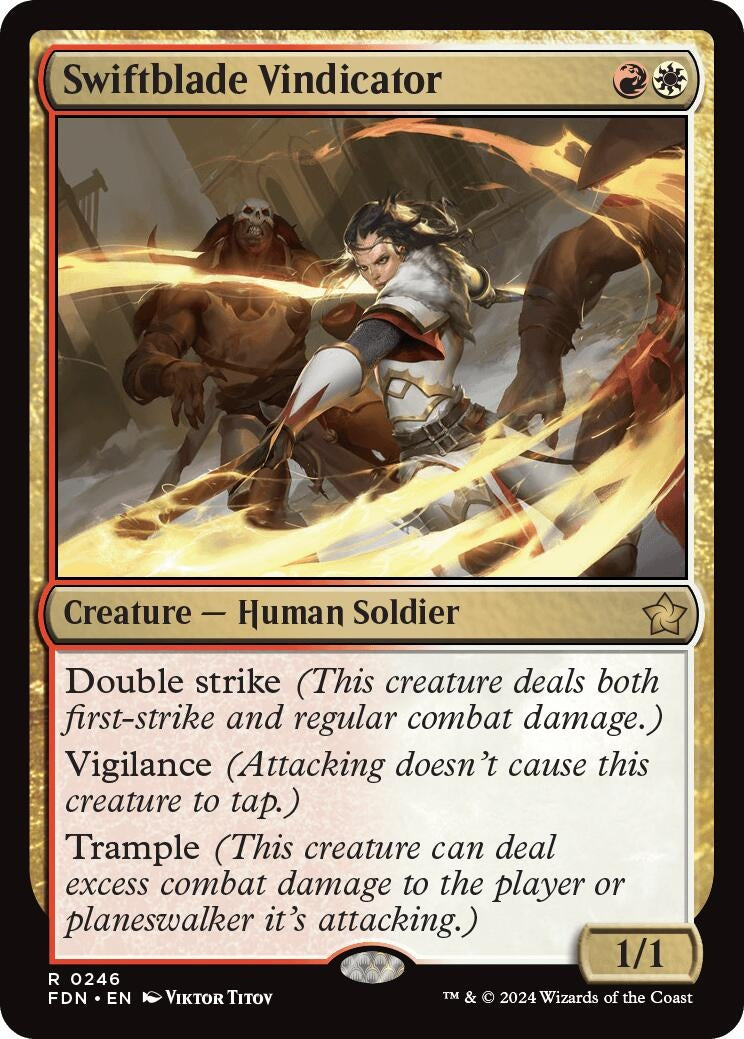 Swiftblade Vindicator (246) [FDN] - MTG Single