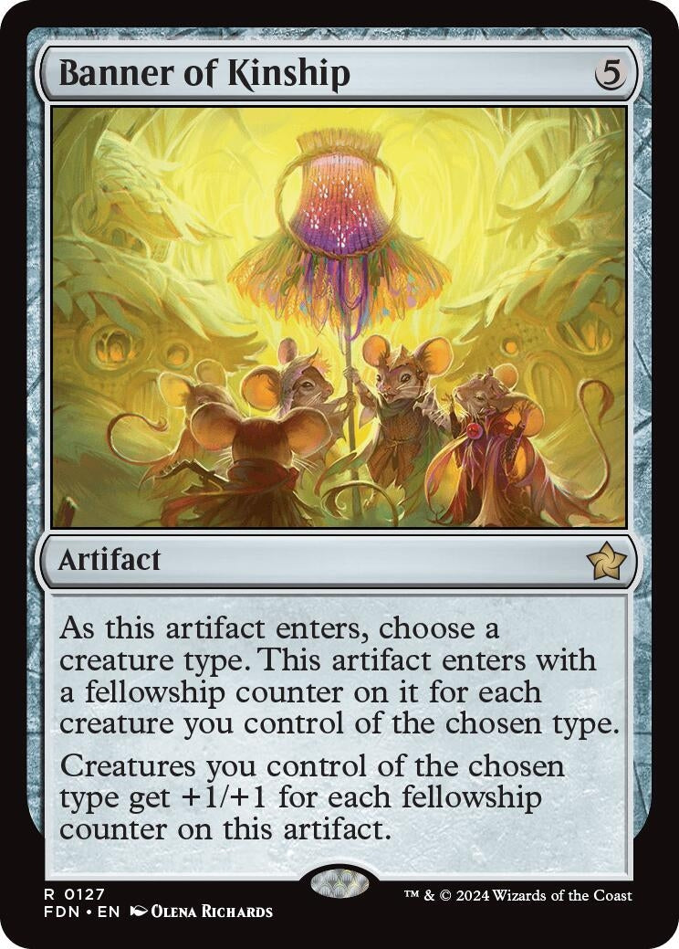 Banner of Kinship (127) [FDN] - MTG Single