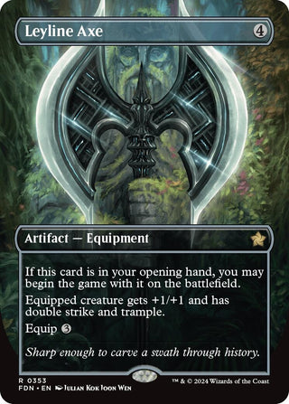 Leyline Axe (Borderless) (353) [FDN] - MTG Single