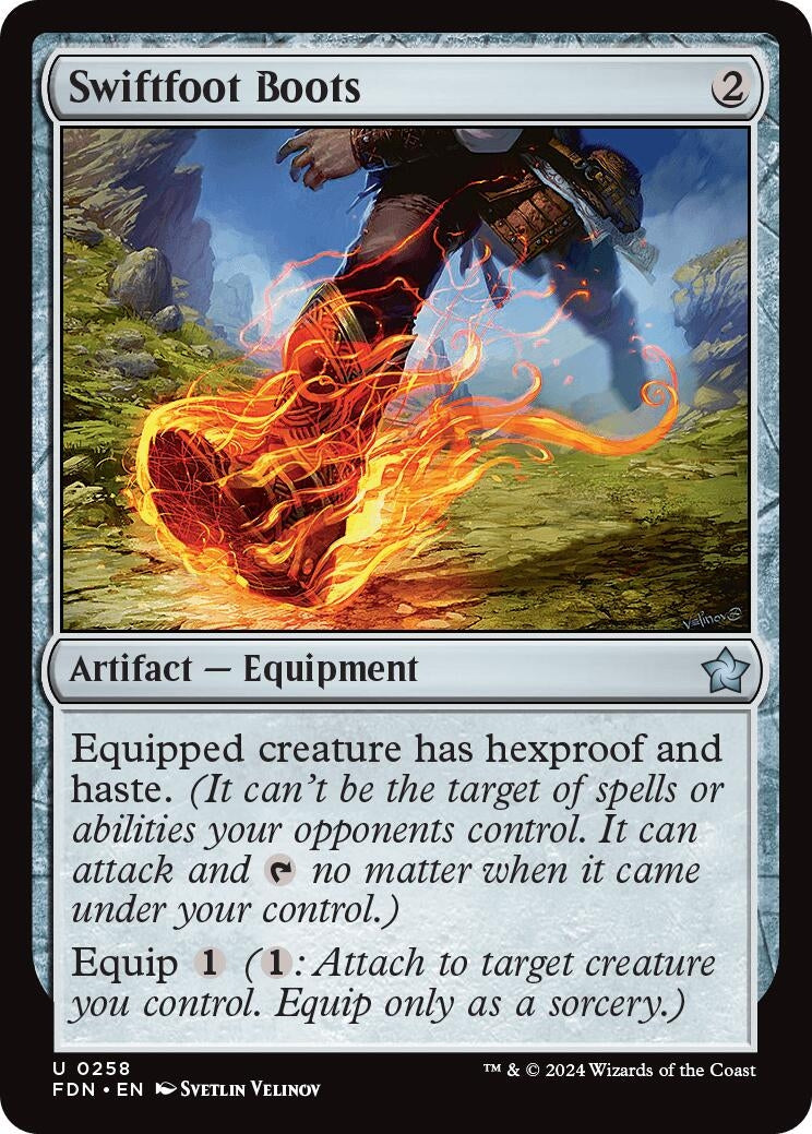 Swiftfoot Boots (258) [FDN] - MTG Single