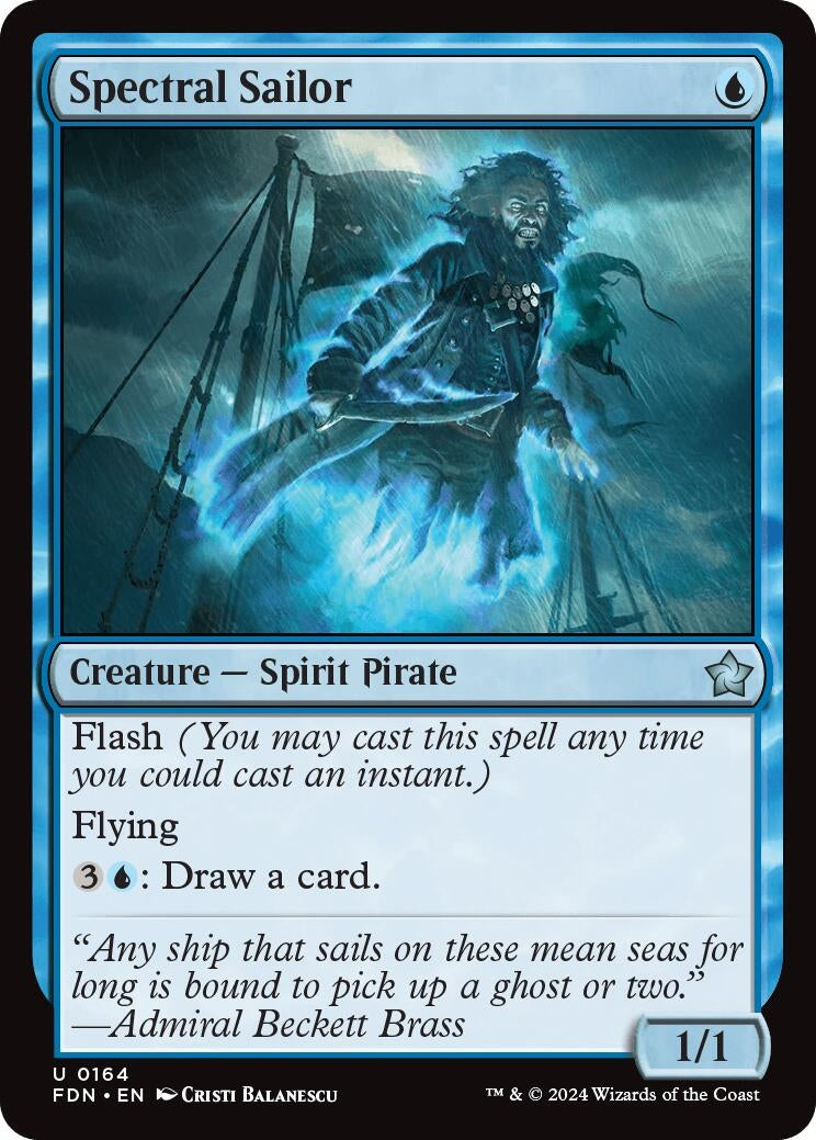 Spectral Sailor (164) [FDN] - MTG Single