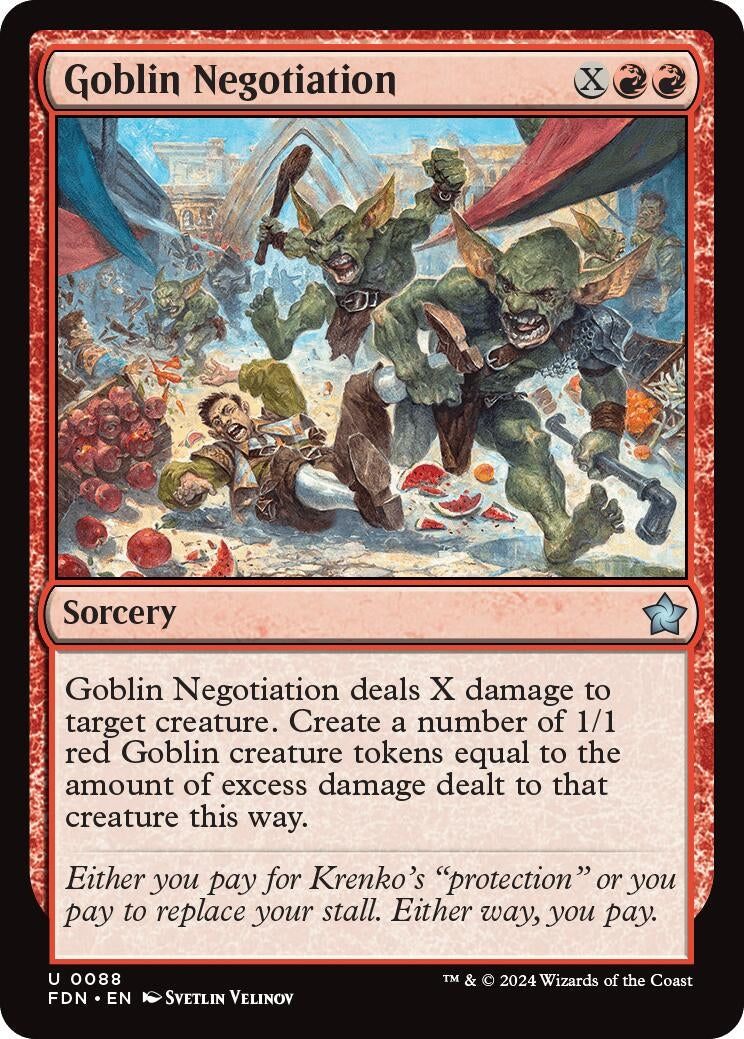 Goblin Negotiation (88) [FDN] - MTG Single