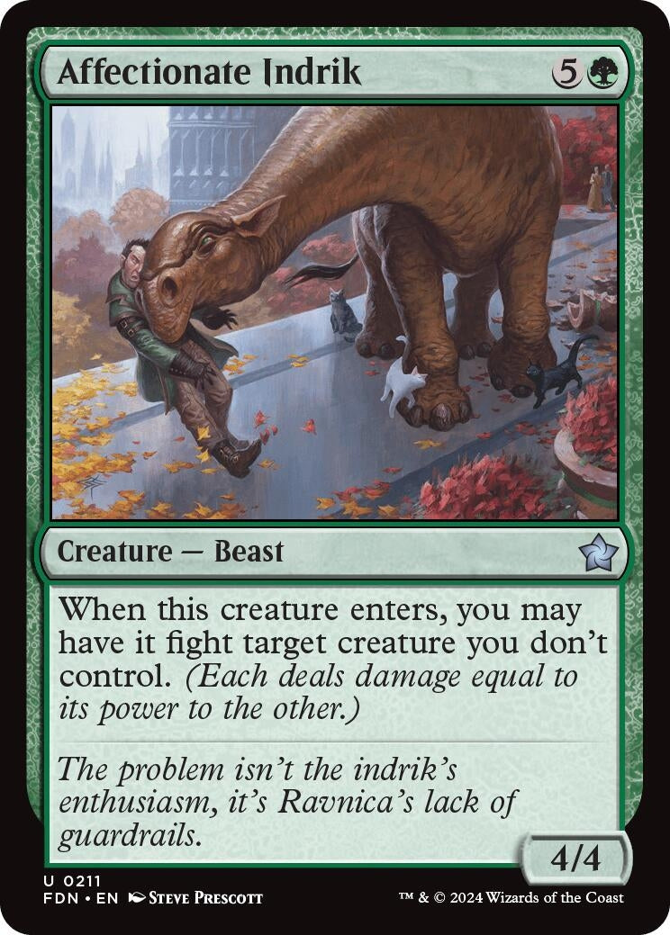 Affectionate Indrik (211) [FDN] - MTG Single