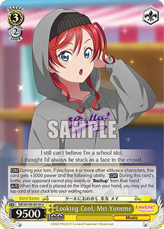 Looking Cool Mei Yoneme (109018) [SIF] - Weiss Schwarz Single