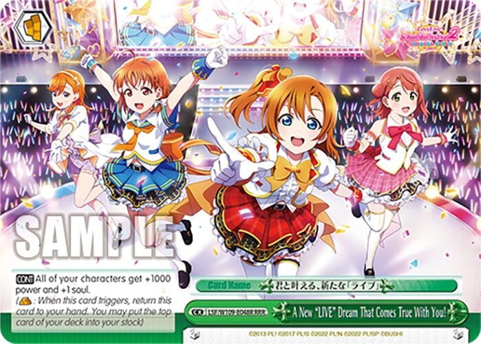 A New ’LIVE’ Dream That Comes True With You! (RRR) (109048) [SIF] - Weiss Schwarz Single