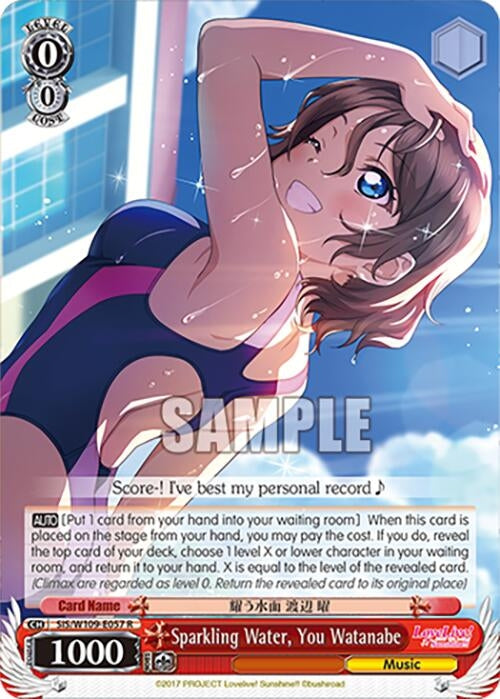 Sparkling Water You Watanabe (109057) [SIF] - Weiss Schwarz Single
