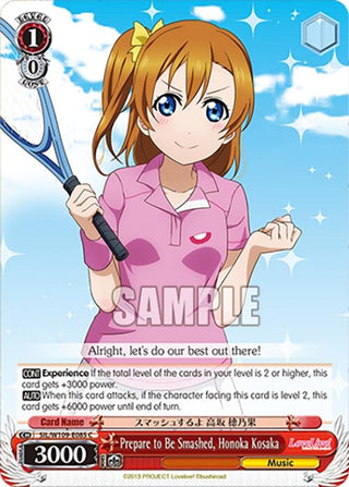 Prepare to Be Smashed Honoka Kosaka (109085) [SIF] - Weiss Schwarz Single