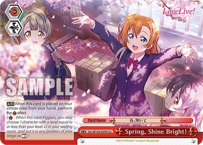 Spring Shine Bright! (109095) [SIF] - Weiss Schwarz Single