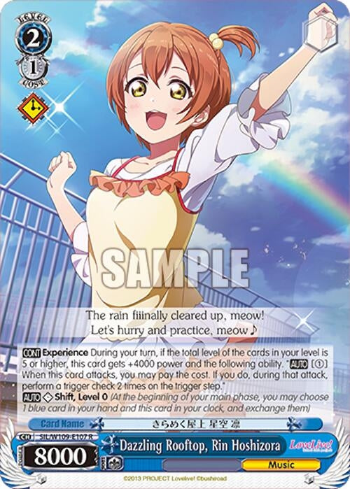 Dazzling Rooftop Rin Hoshizora (109107) [SIF] - Weiss Schwarz Single