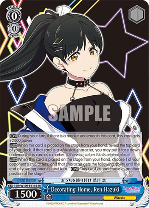 Decorating Home Ren Hazuki (SR) (109114) [SIF] - Weiss Schwarz Single