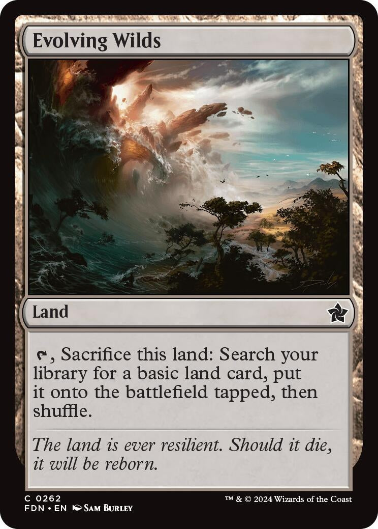 Evolving Wilds (262) [FDN] - MTG Single