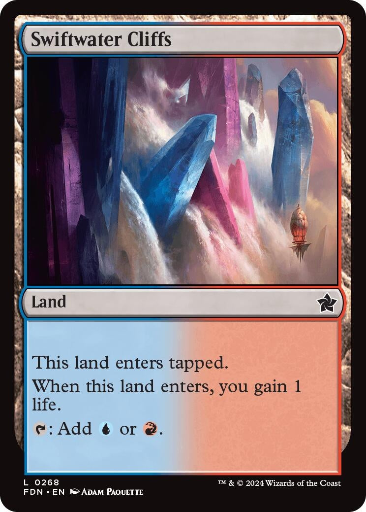 Swiftwater Cliffs (268) [FDN] - MTG Single