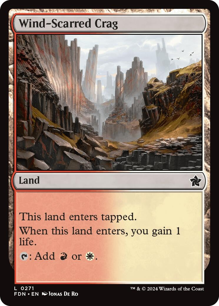 Wind-Scarred Crag (271) [FDN] - MTG Single
