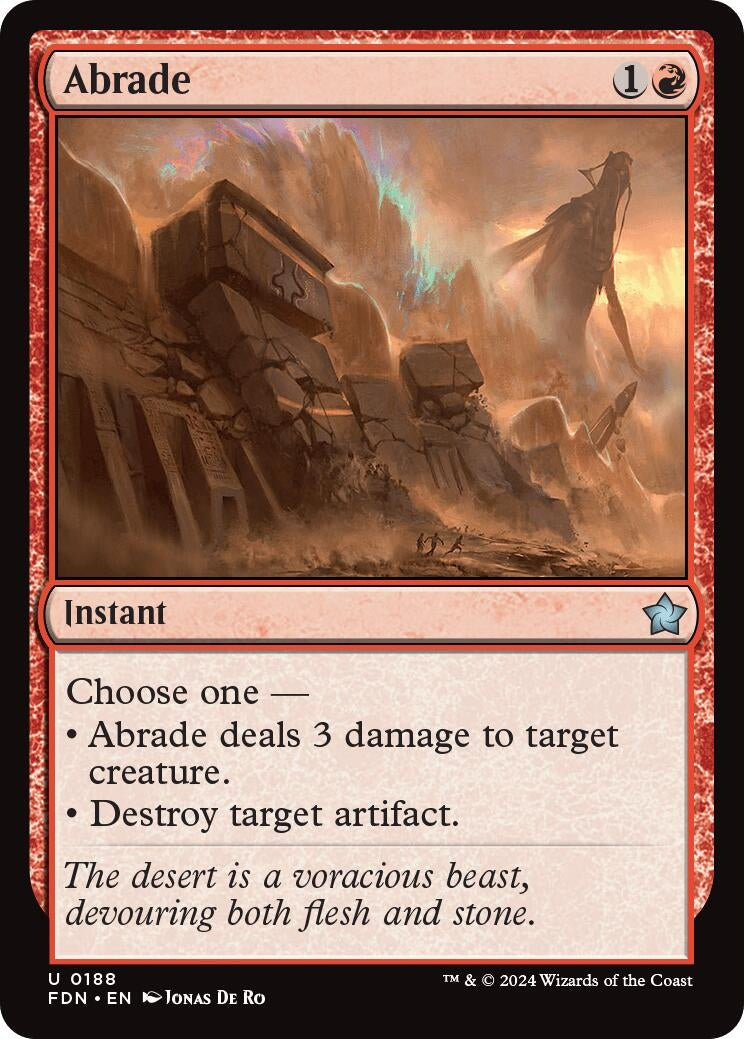 Abrade (188) [FDN] - MTG Single
