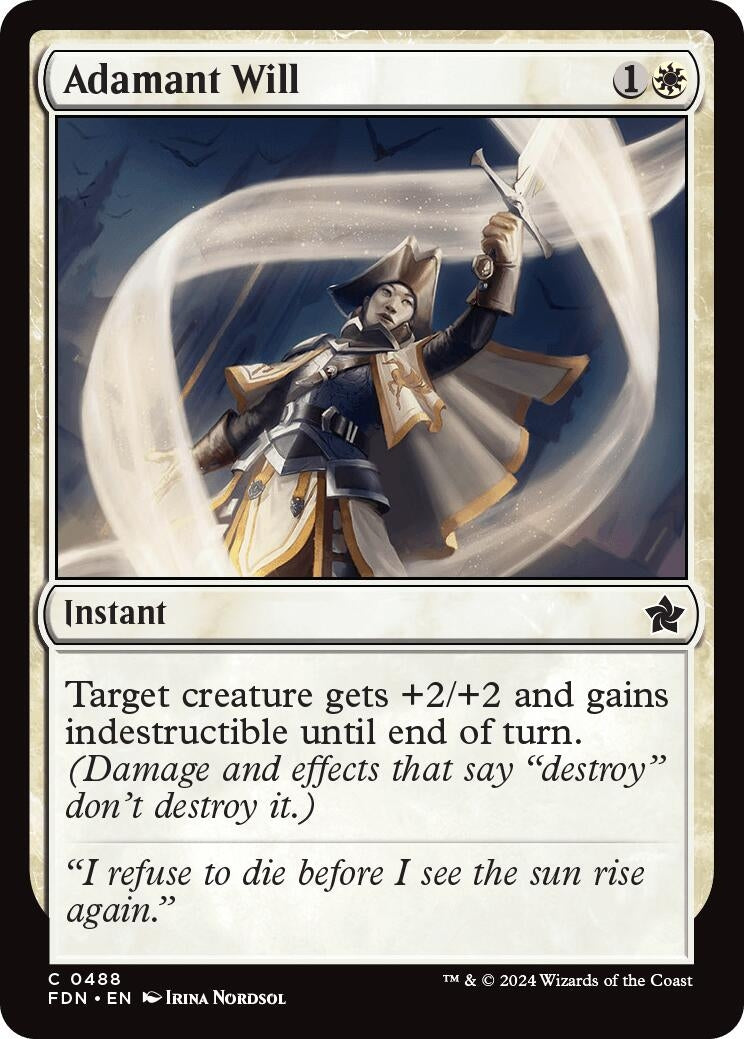 Adamant Will (488) [FDN] - MTG Single