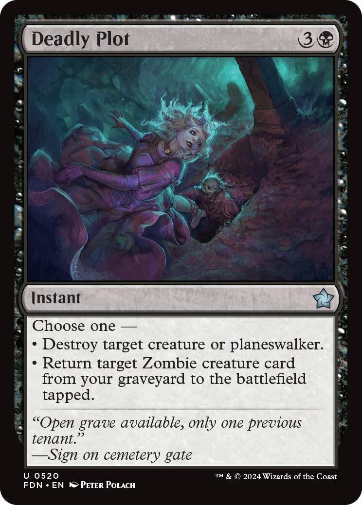 Deadly Plot (520) [FDN] - MTG Single