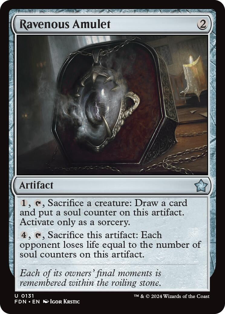 Ravenous Amulet (131) [FDN] - MTG Single
