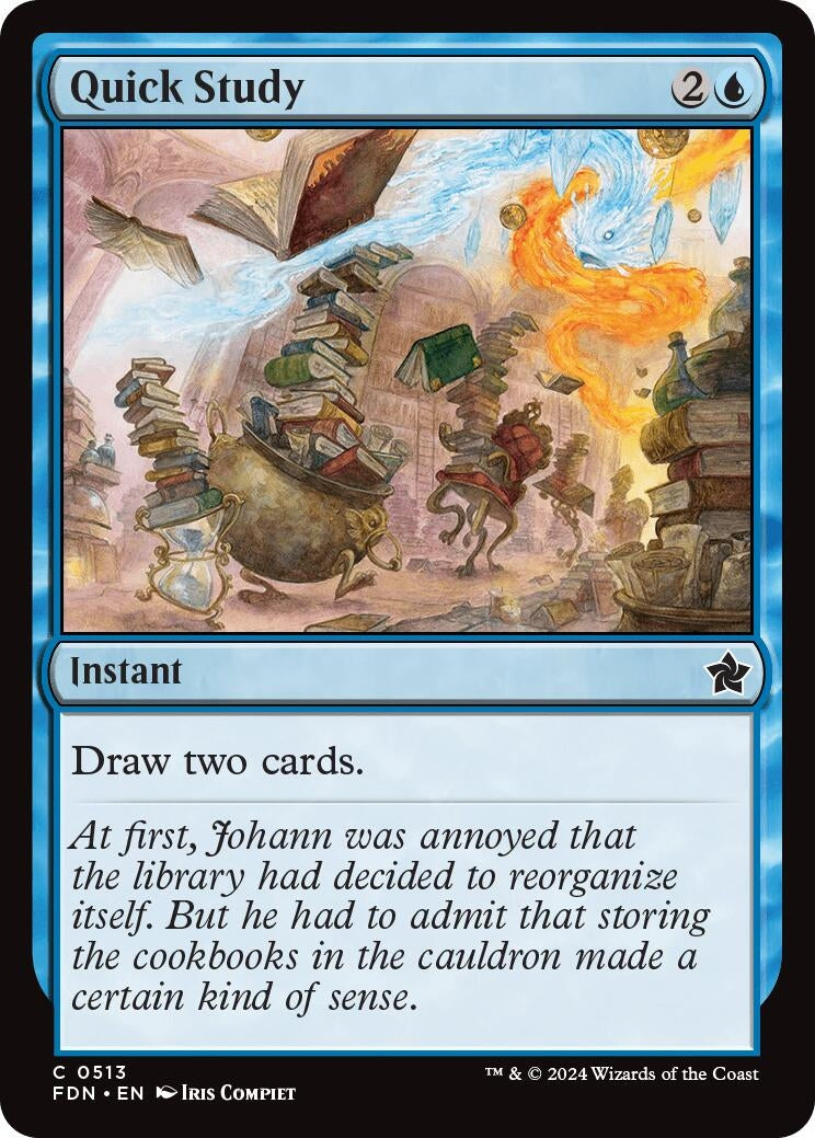 Quick Study (513) [FDN] - MTG Single