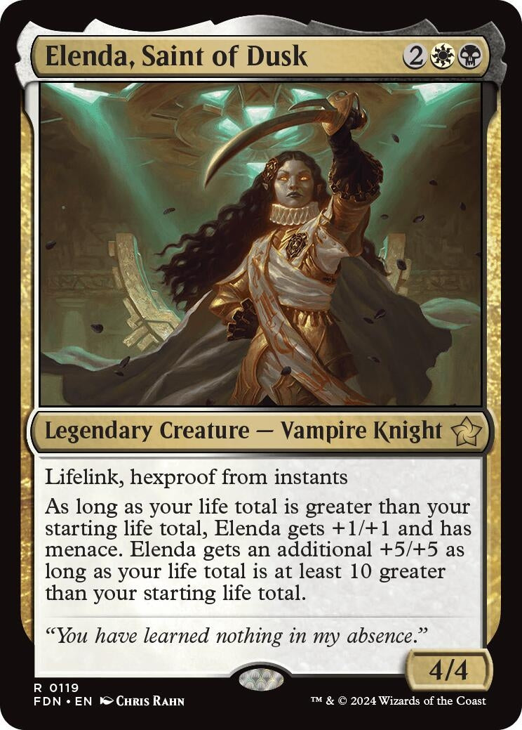 Elenda Saint of Dusk (119) [FDN] - MTG Single