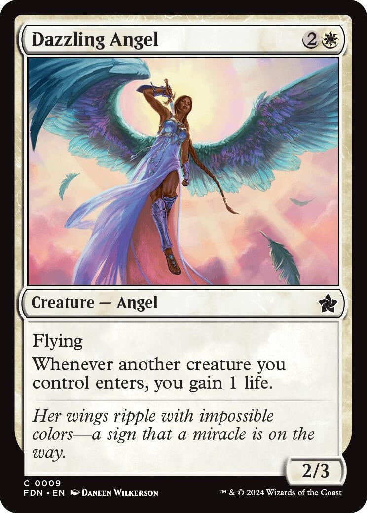 Dazzling Angel (9) [FDN] - MTG Single