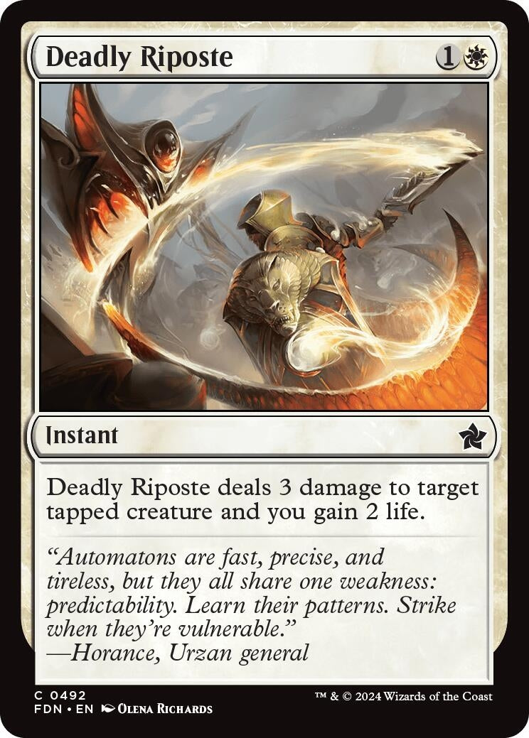 Deadly Riposte (492) [FDN] - MTG Single