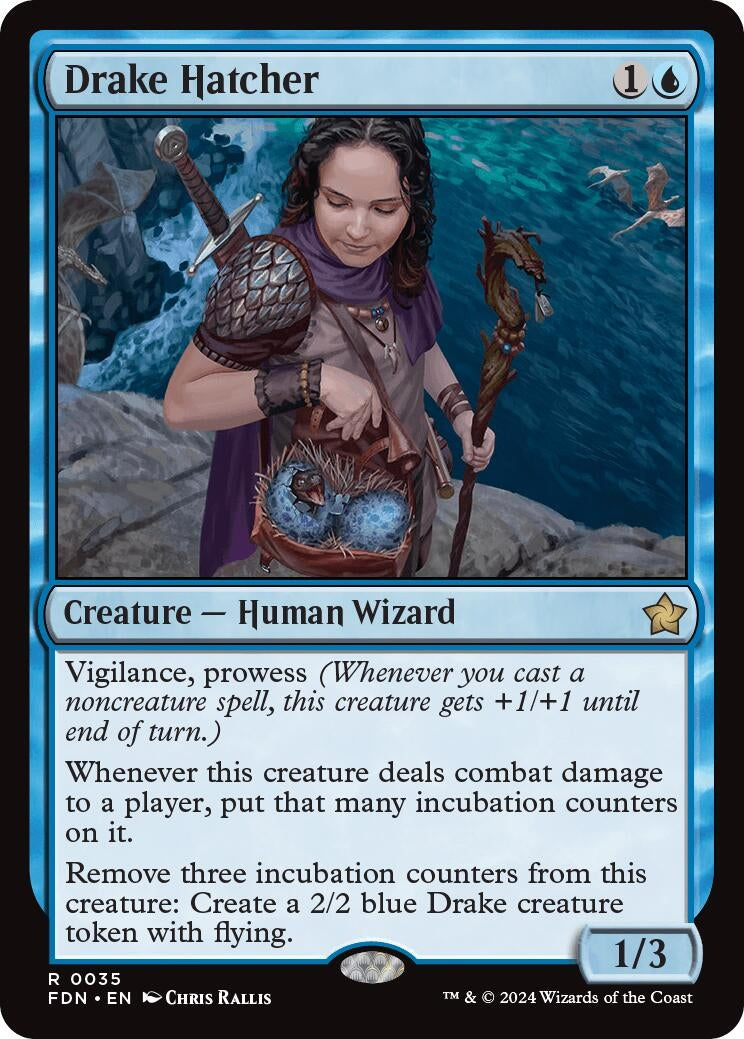 Drake Hatcher (35) [FDN] - MTG Single
