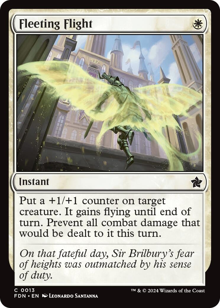 Fleeting Flight (13) [FDN] - MTG Single