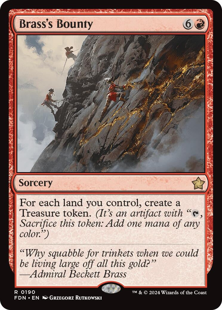 Brass’s Bounty (190) [FDN] - MTG Single