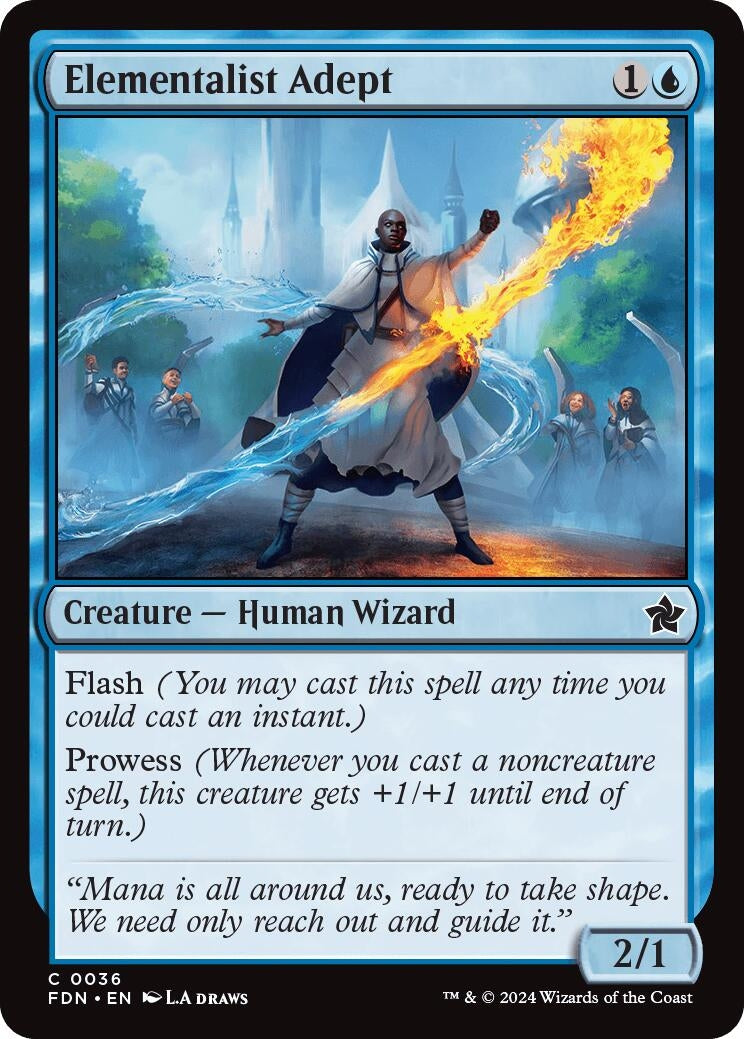 Elementalist Adept (36) [FDN] - MTG Single