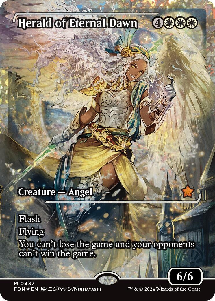 Herald of Eternal Dawn (Showcase) (Fracture Foil) (433) [FDN] - MTG Single