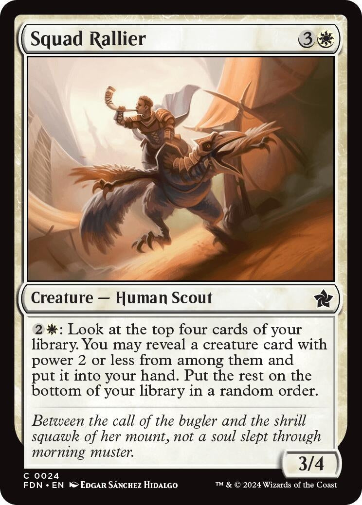 Squad Rallier (24) [FDN] - MTG Single