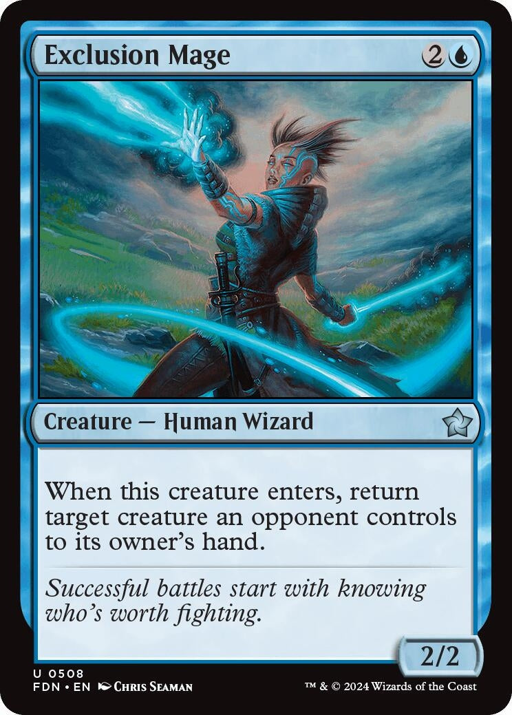 Exclusion Mage (508) [FDN] - MTG Single