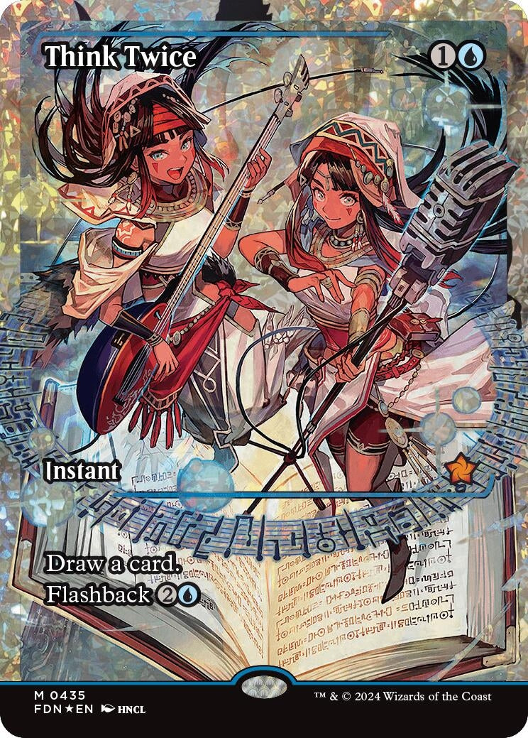 Think Twice (Showcase) (Fracture Foil) (435) [FDN] - MTG Single
