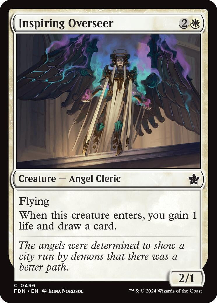 Inspiring Overseer (496) [FDN] - MTG Single