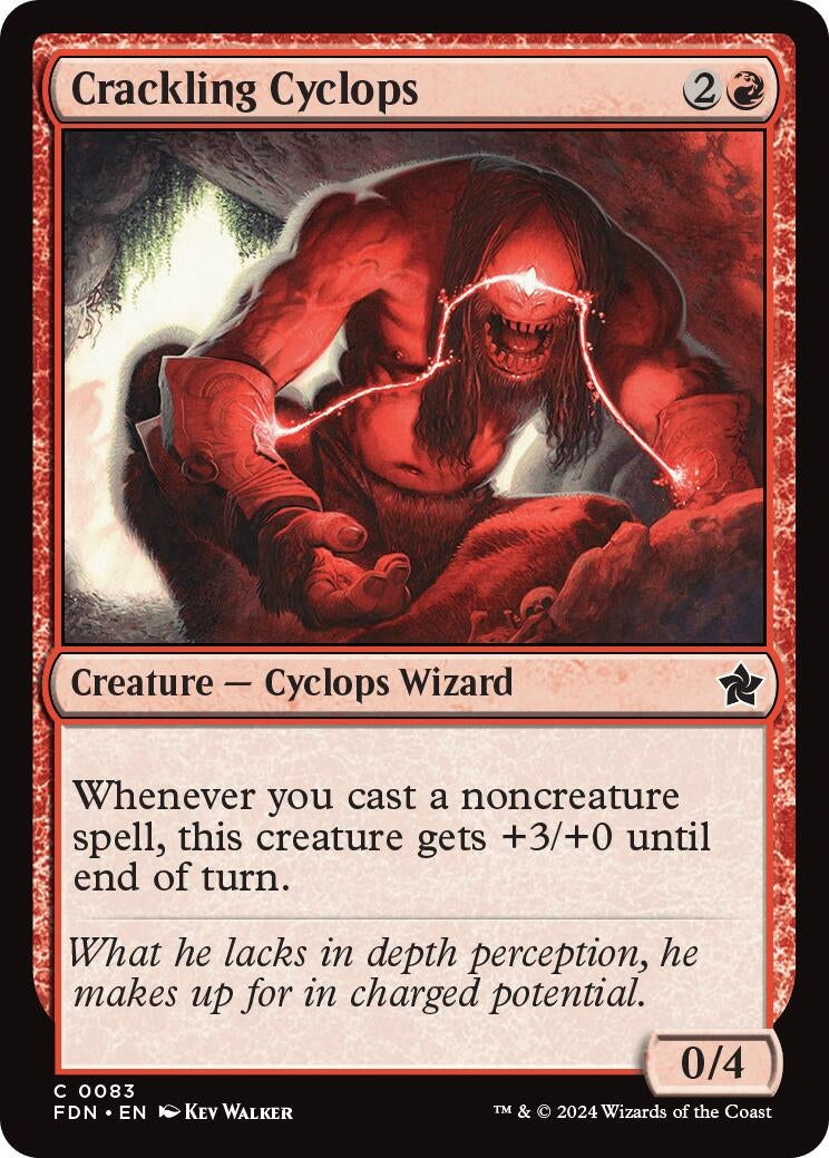 Crackling Cyclops (83) [FDN] - MTG Single