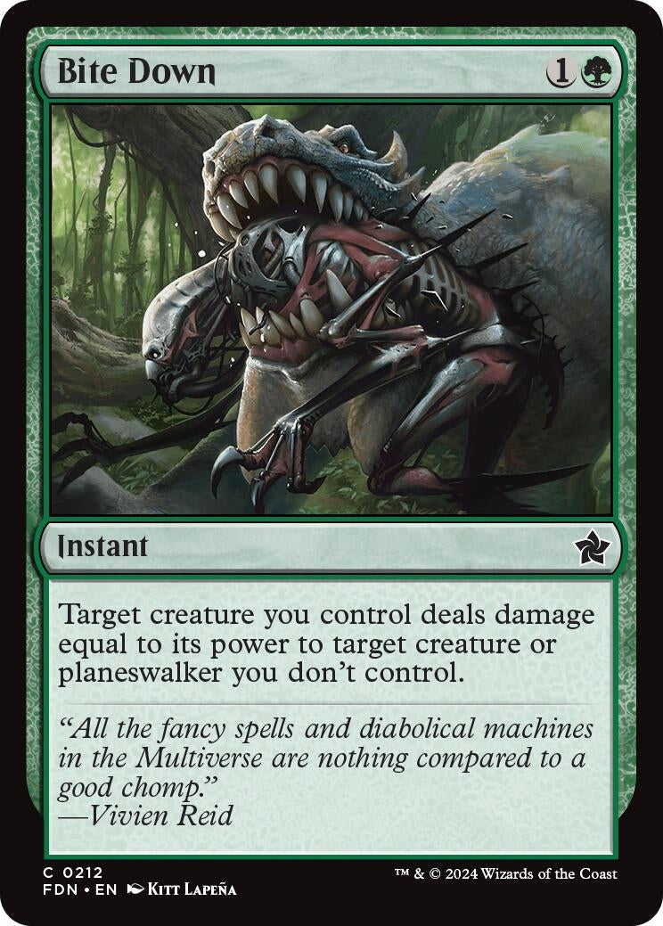 Bite Down (212) [FDN] - MTG Single
