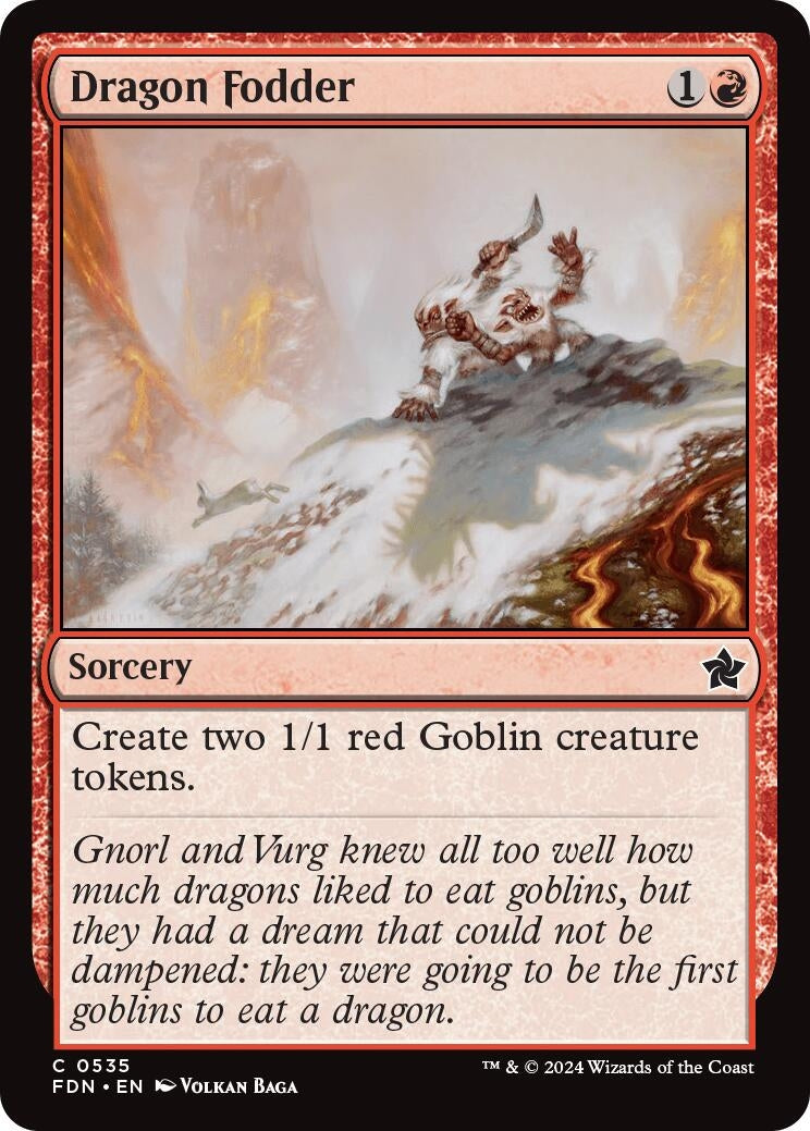 Dragon Fodder (535) [FDN] - MTG Single
