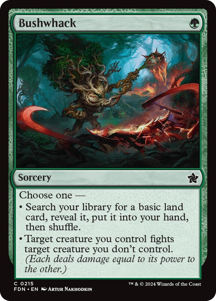 Bushwhack (215) [FDN] - MTG Single