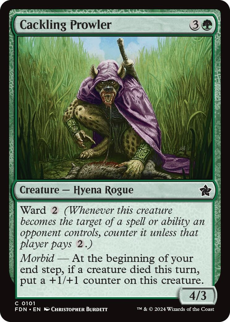 Cackling Prowler (101) [FDN] - MTG Single