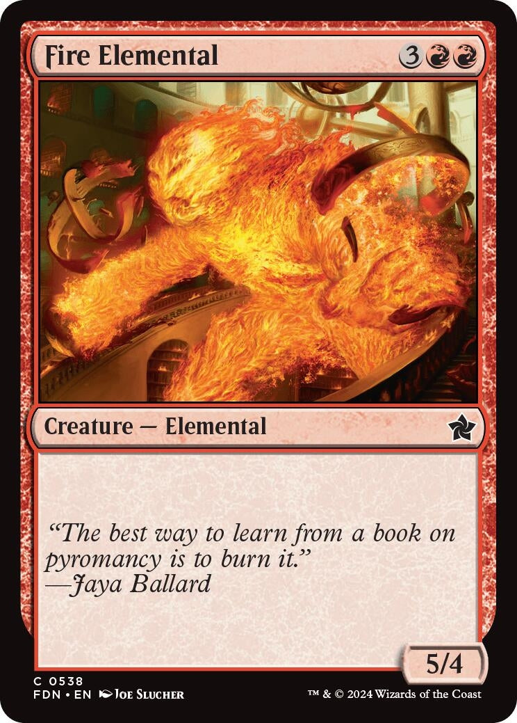 Fire Elemental (538) [FDN] - MTG Single