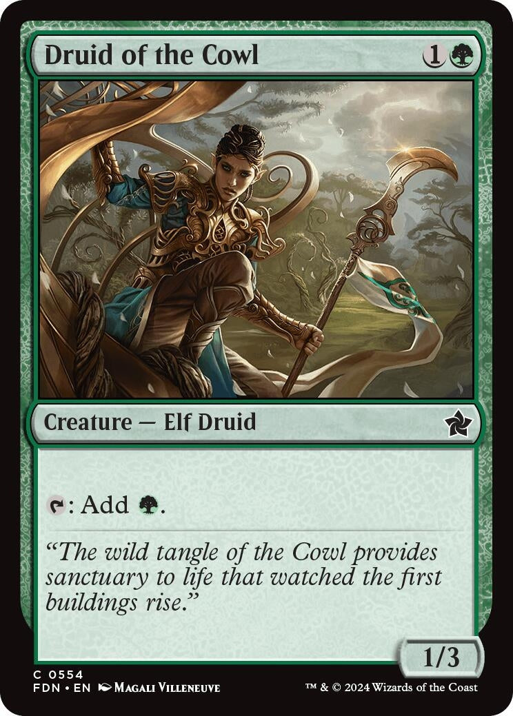 Druid of the Cowl (554) [FDN] - MTG Single
