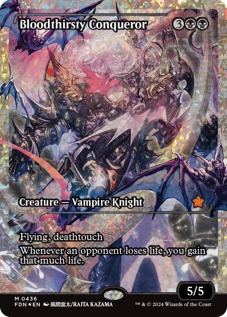 Bloodthirsty Conqueror (Showcase) (Fracture Foil) (436) [FDN] - MTG Single