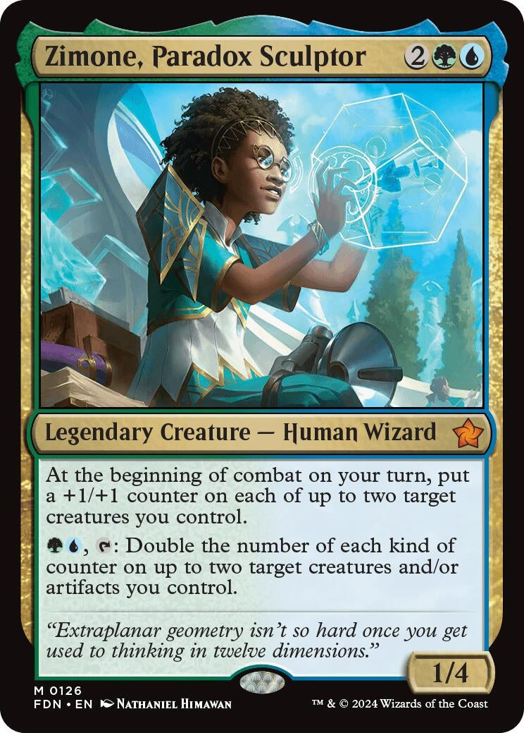 Zimone Paradox Sculptor (126) [FDN] - MTG Single