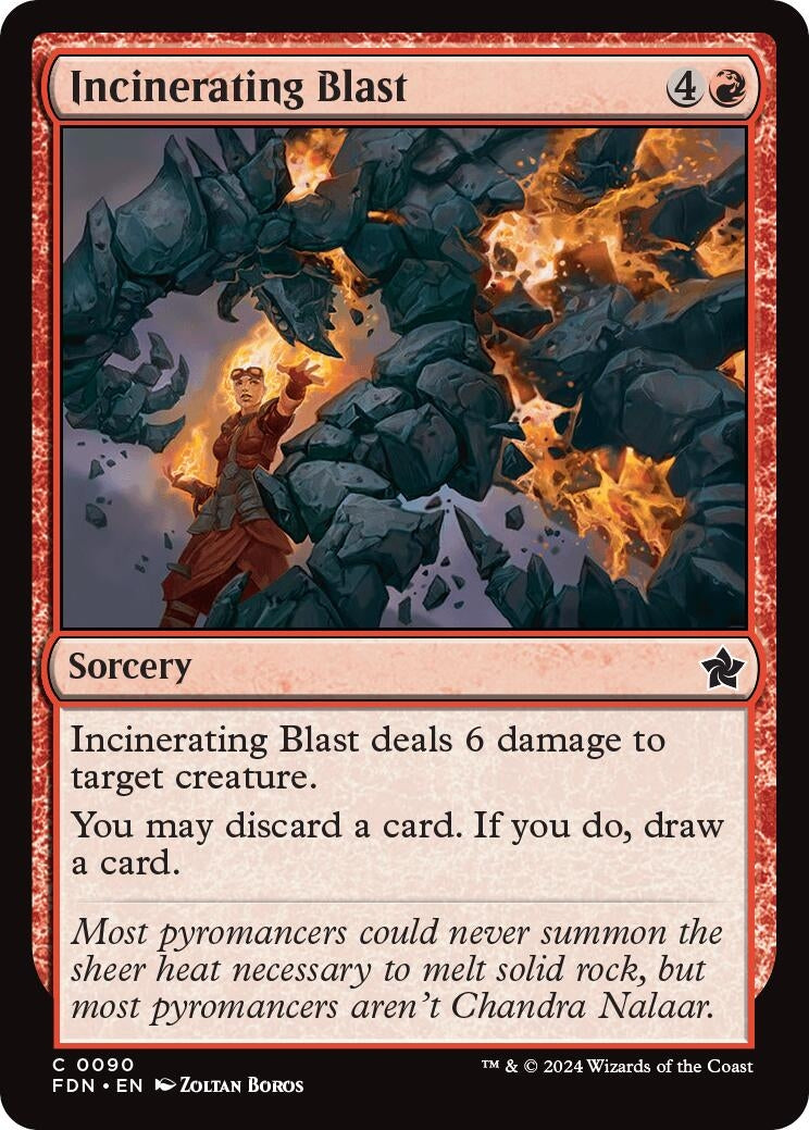 Incinerating Blast (90) [FDN] - MTG Single