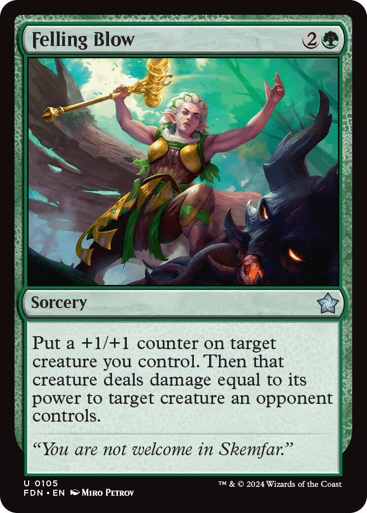 Felling Blow (105) [FDN] - MTG Single