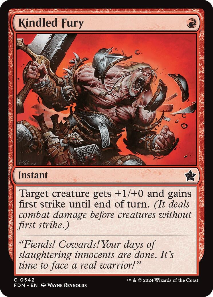 Kindled Fury (542) [FDN] - MTG Single