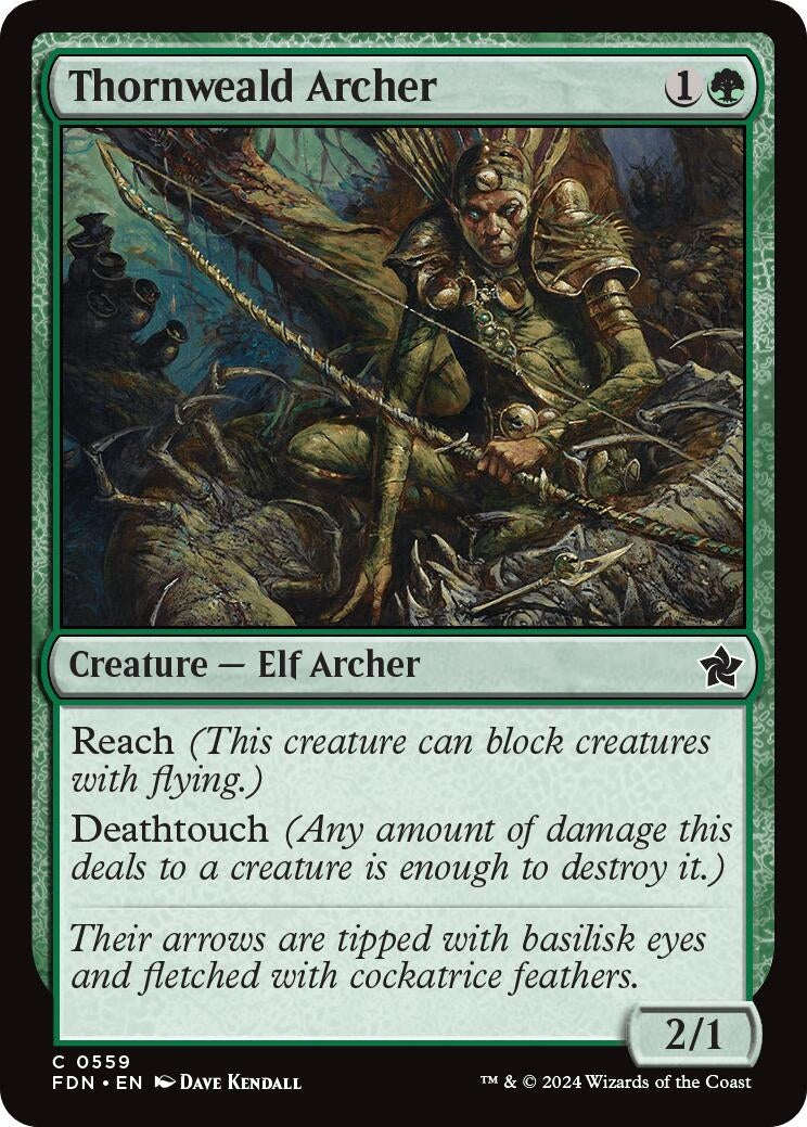 Thornweald Archer (559) [FDN] - MTG Single